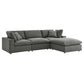 Modway Commix Down Filled Overstuffed 4 Piece Sectional Sofa Set, EEI-3356 FredCo