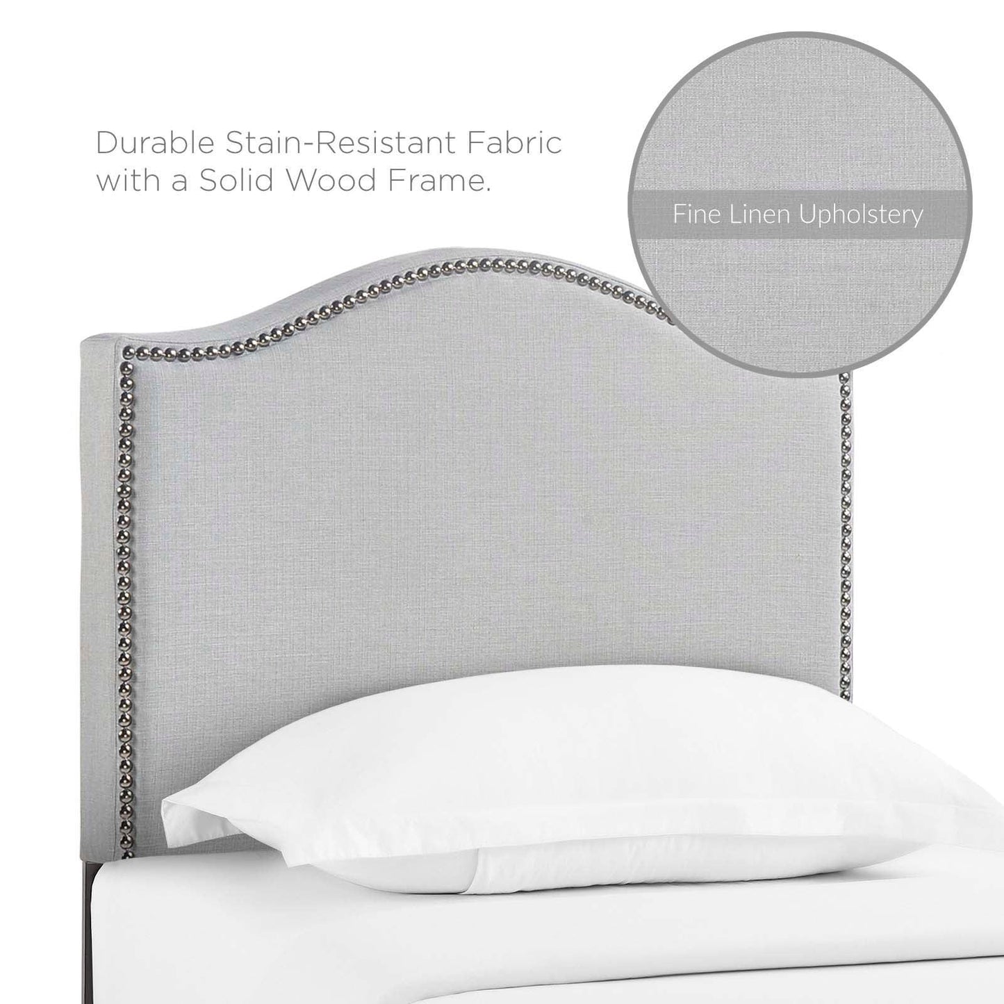 Modway Curl Twin Nailhead Upholstered Headboard FredCo