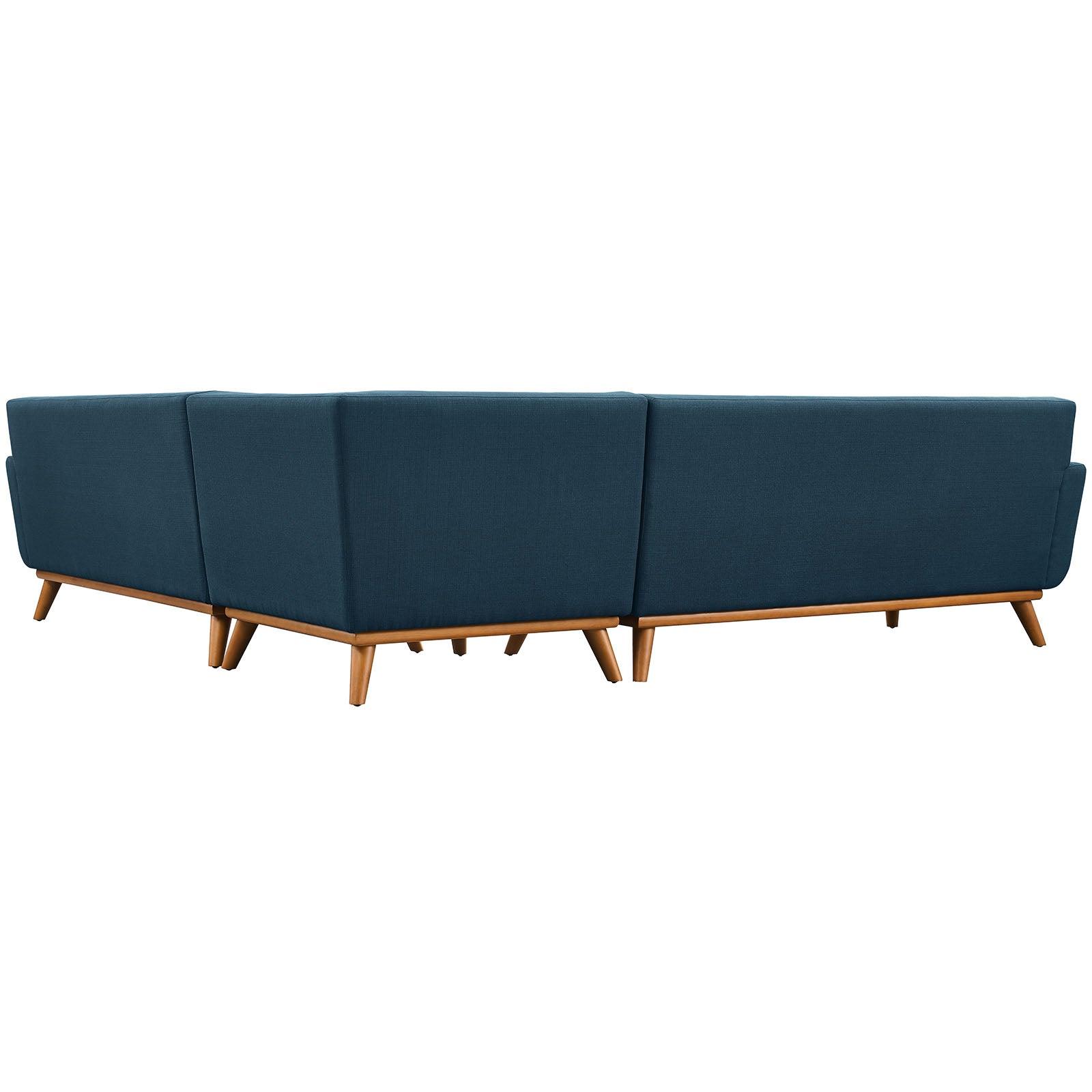 Modway Engage L-Shaped Upholstered Fabric Sectional Sofa FredCo