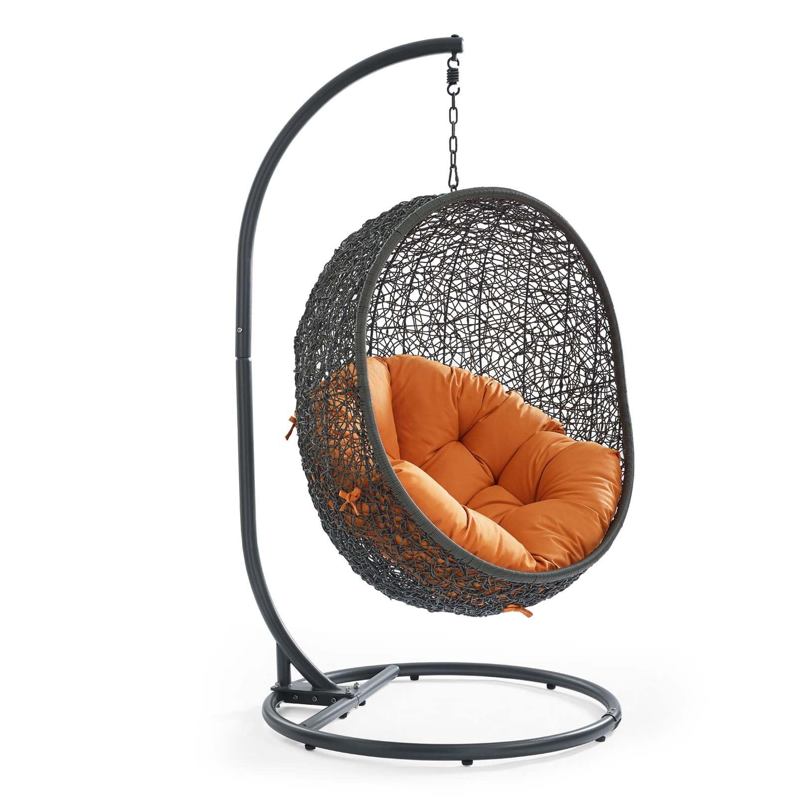 Modway hide outdoor patio online swing chair without stand