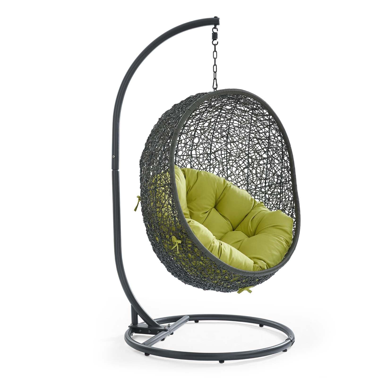 Modway hide swing discount chair with stand