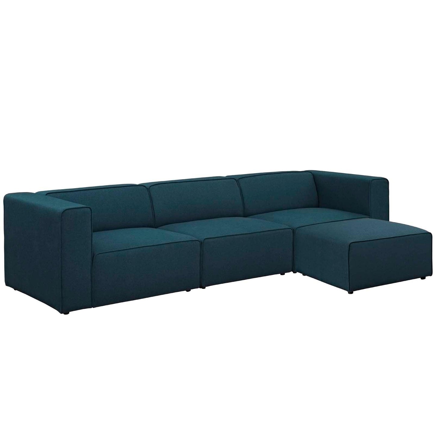 Modway Mingle 4 Piece Upholstered Fabric Sectional Sofa Set, EEI-2831 FredCo