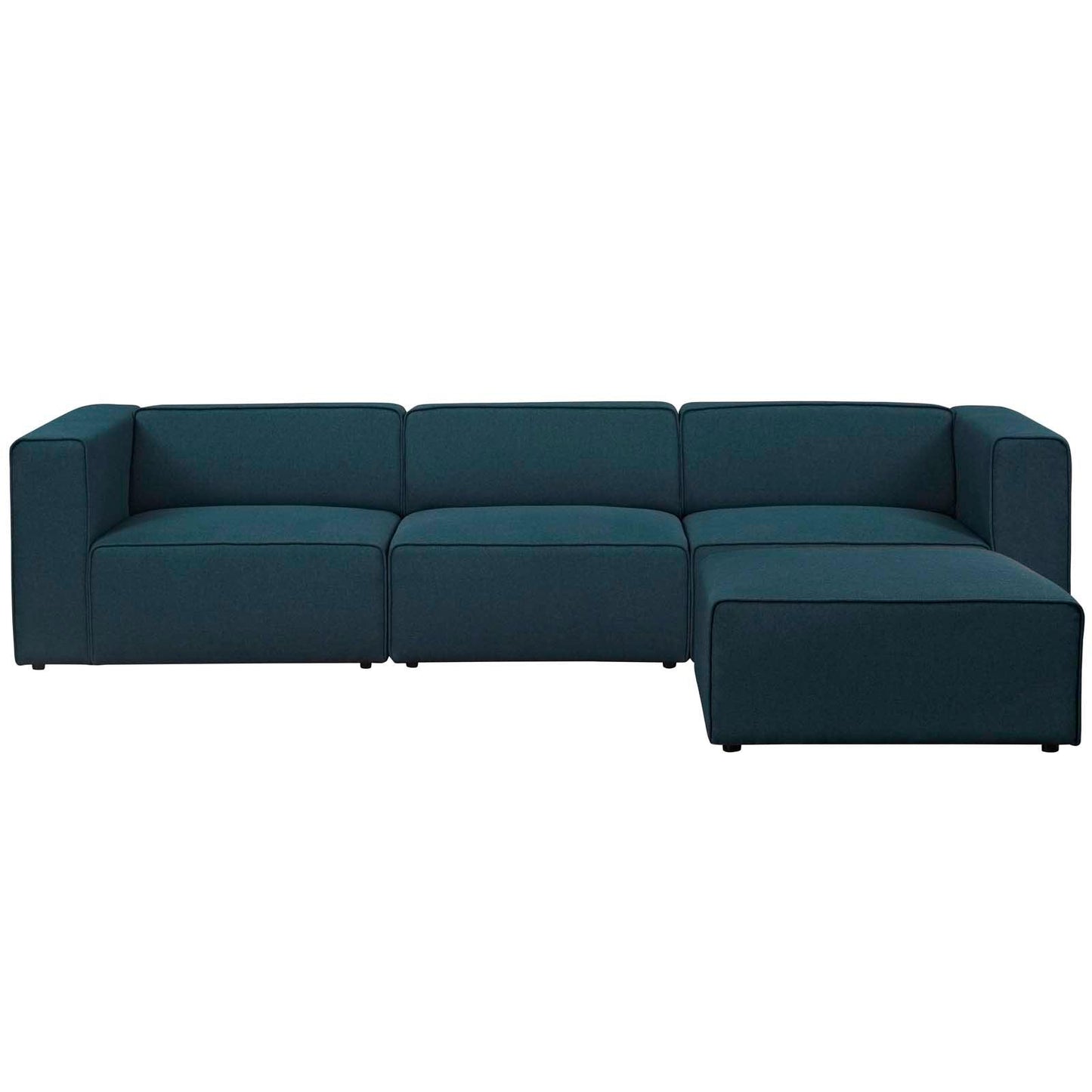 Modway Mingle 4 Piece Upholstered Fabric Sectional Sofa Set, EEI-2831 FredCo