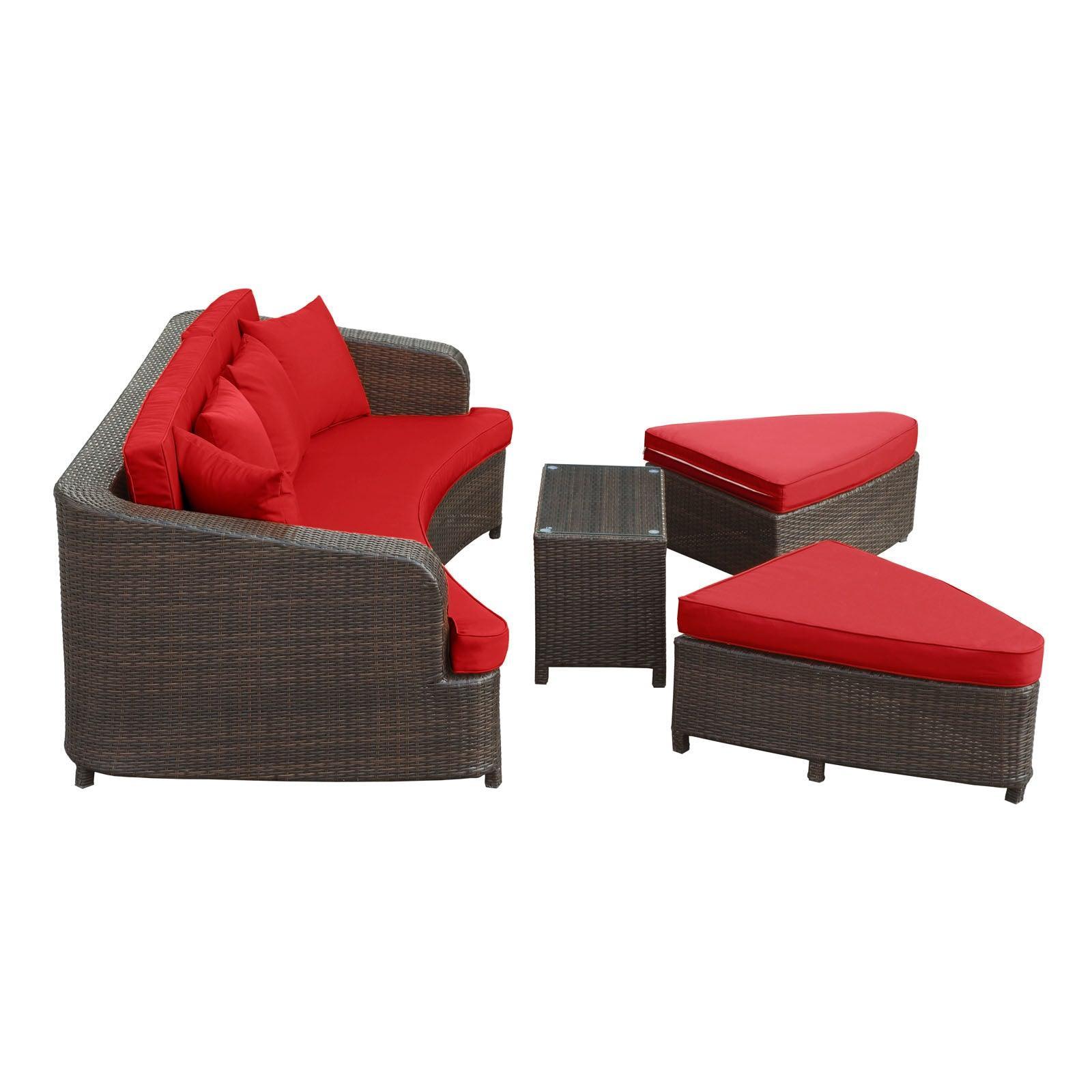 Modway Monterey 4 Piece Outdoor Patio Sofa Set FredCo