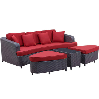 Modway Monterey 4 Piece Outdoor Patio Sofa Set FredCo