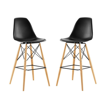 Modway Pyramid Dining Side Bar Stool Set of 2 FredCo