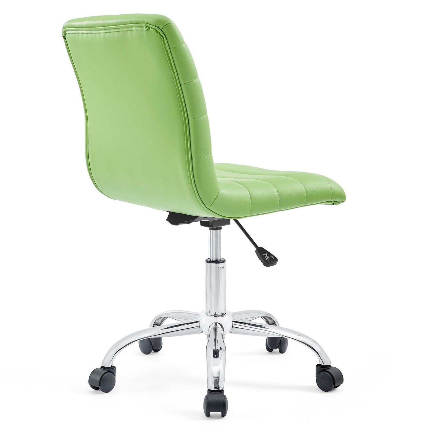 Modway Ripple Armless Mid Back Vinyl Office Chair FredCo