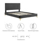 Modway Yasmine Channel Tufted Performance Velvet King Platform Bed FredCo