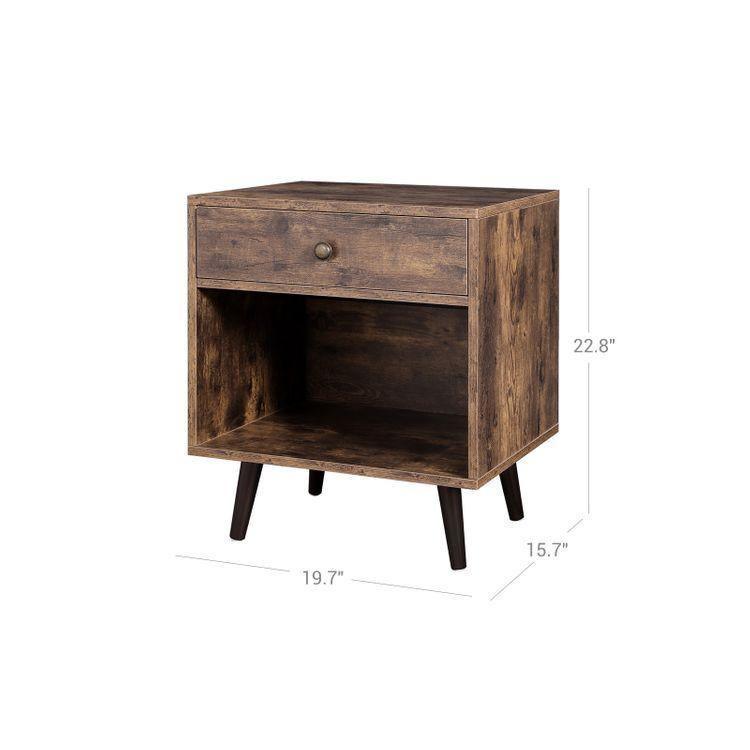 Open Compartment End Table FredCo