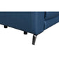 Steve Silver High-Leg Console Loveseat - Top-Grain Leather, Dual-Power, Ocean Blue Color SA850CL FredCo