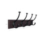 Tri-Hooks Wall Rack Dark Brown FredCo