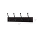 Tri-Hooks Wall Rack Dark Brown FredCo