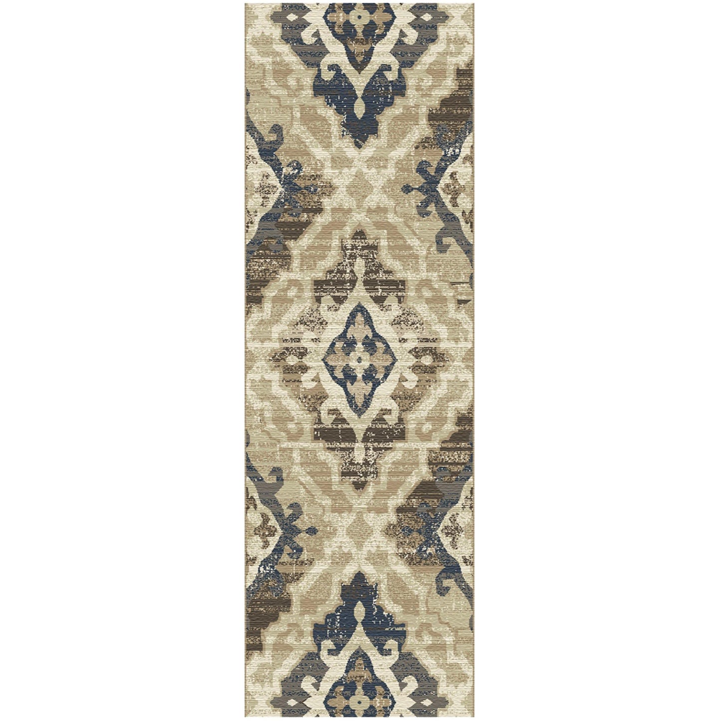 Walker Contemporary Floral Medallion Rug FredCo