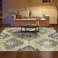 Walker Contemporary Floral Medallion Rug FredCo