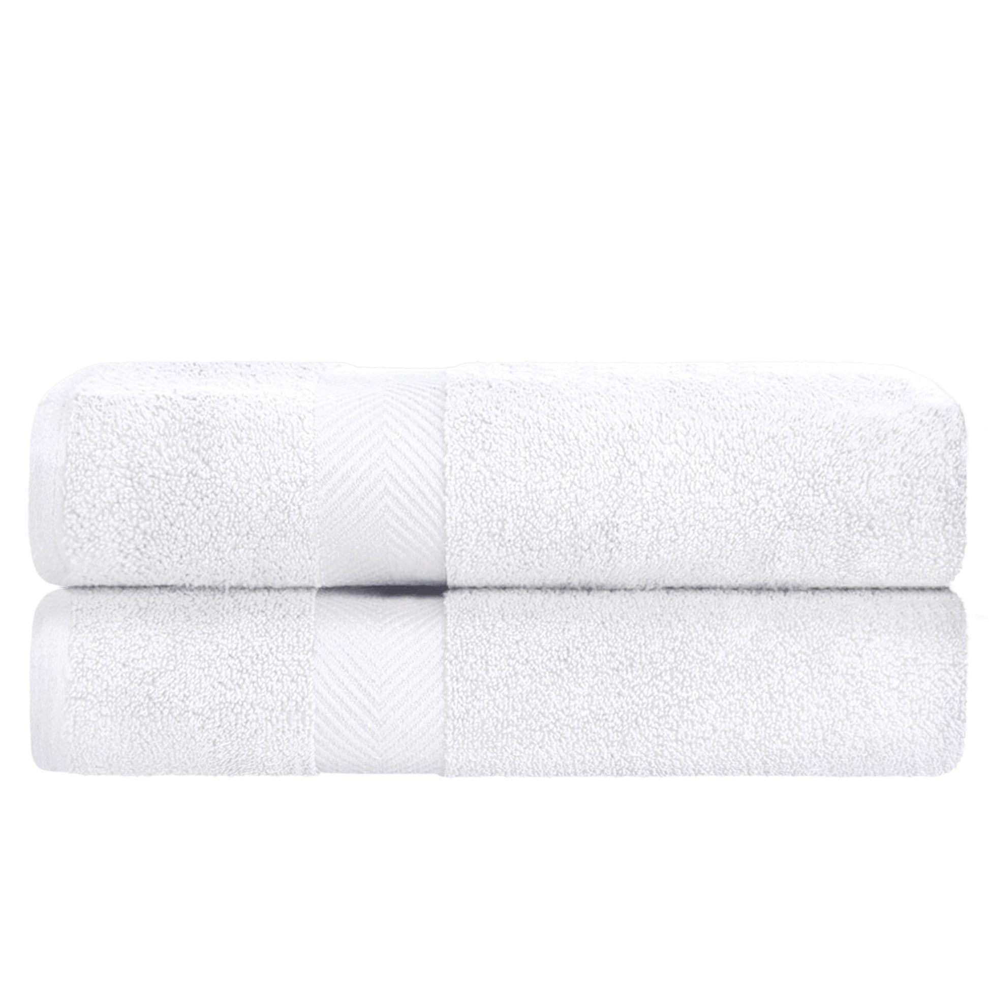 Zero-Twist Smart-Dry Absorbent Combed Cotton 2-Piece Bath Towel Set FredCo