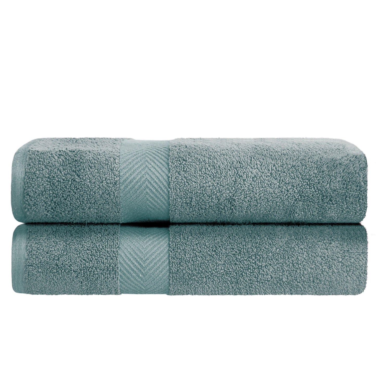 Zero-Twist Smart-Dry Absorbent Combed Cotton 2-Piece Bath Towel Set FredCo