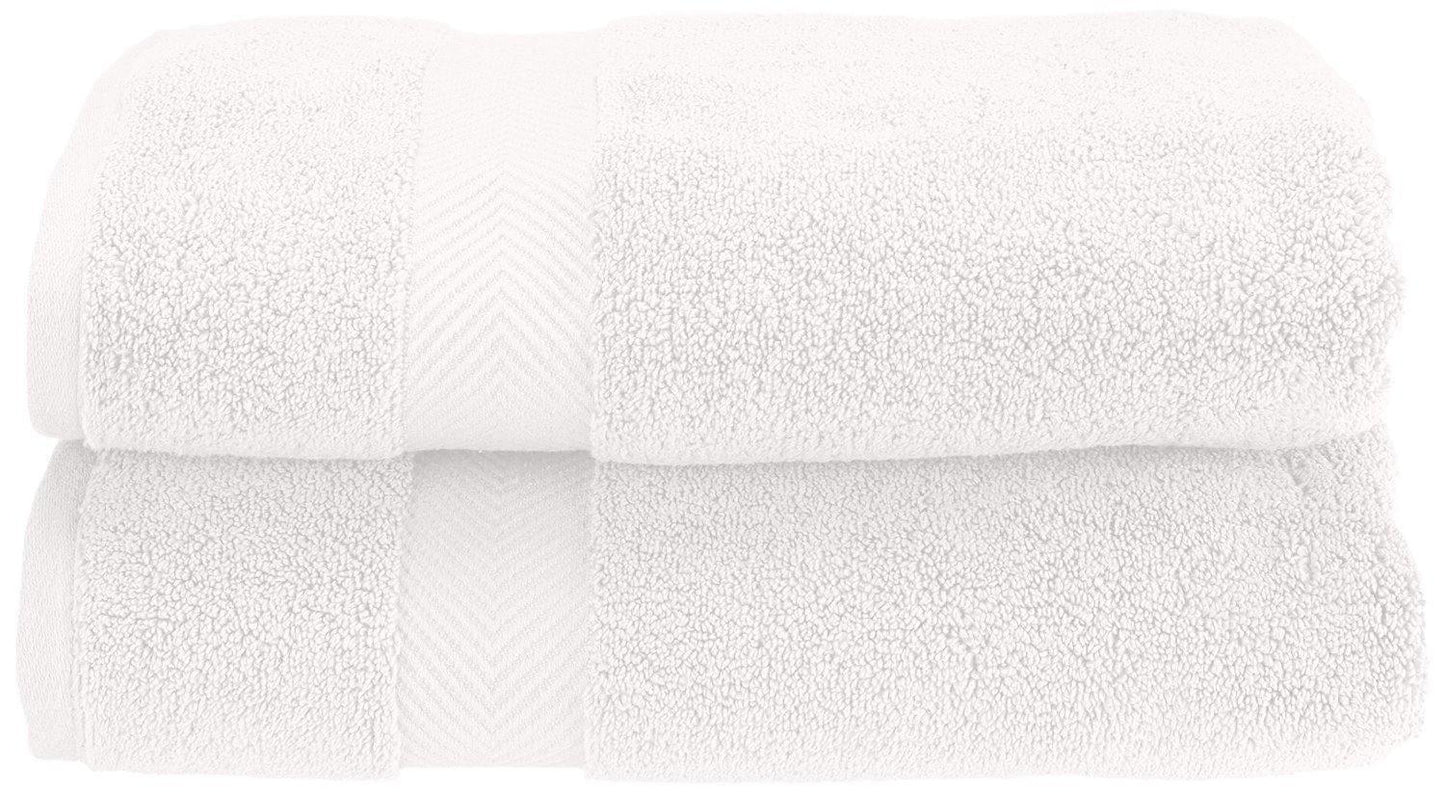 Zero-Twist Smart-Dry Absorbent Combed Cotton 2-Piece Bath Towel Set FredCo