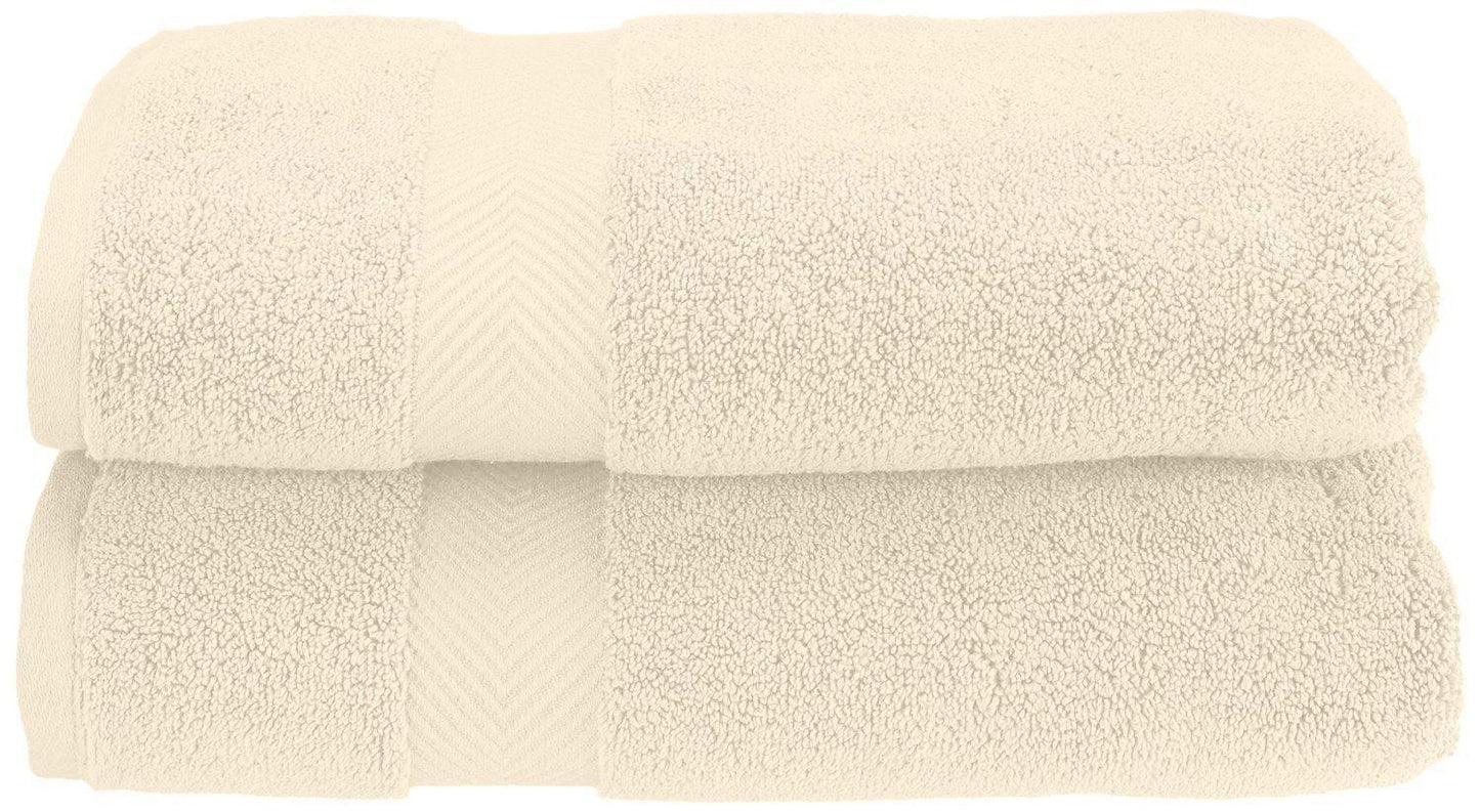 Zero-Twist Smart-Dry Absorbent Combed Cotton 2-Piece Bath Towel Set FredCo