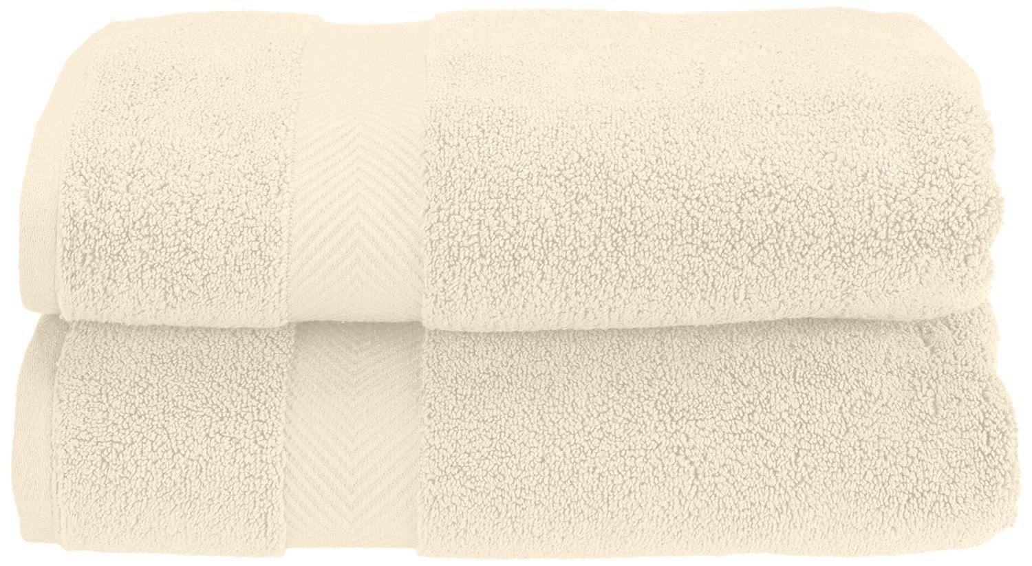 Zero-Twist Smart-Dry Absorbent Combed Cotton 2-Piece Bath Towel Set FredCo