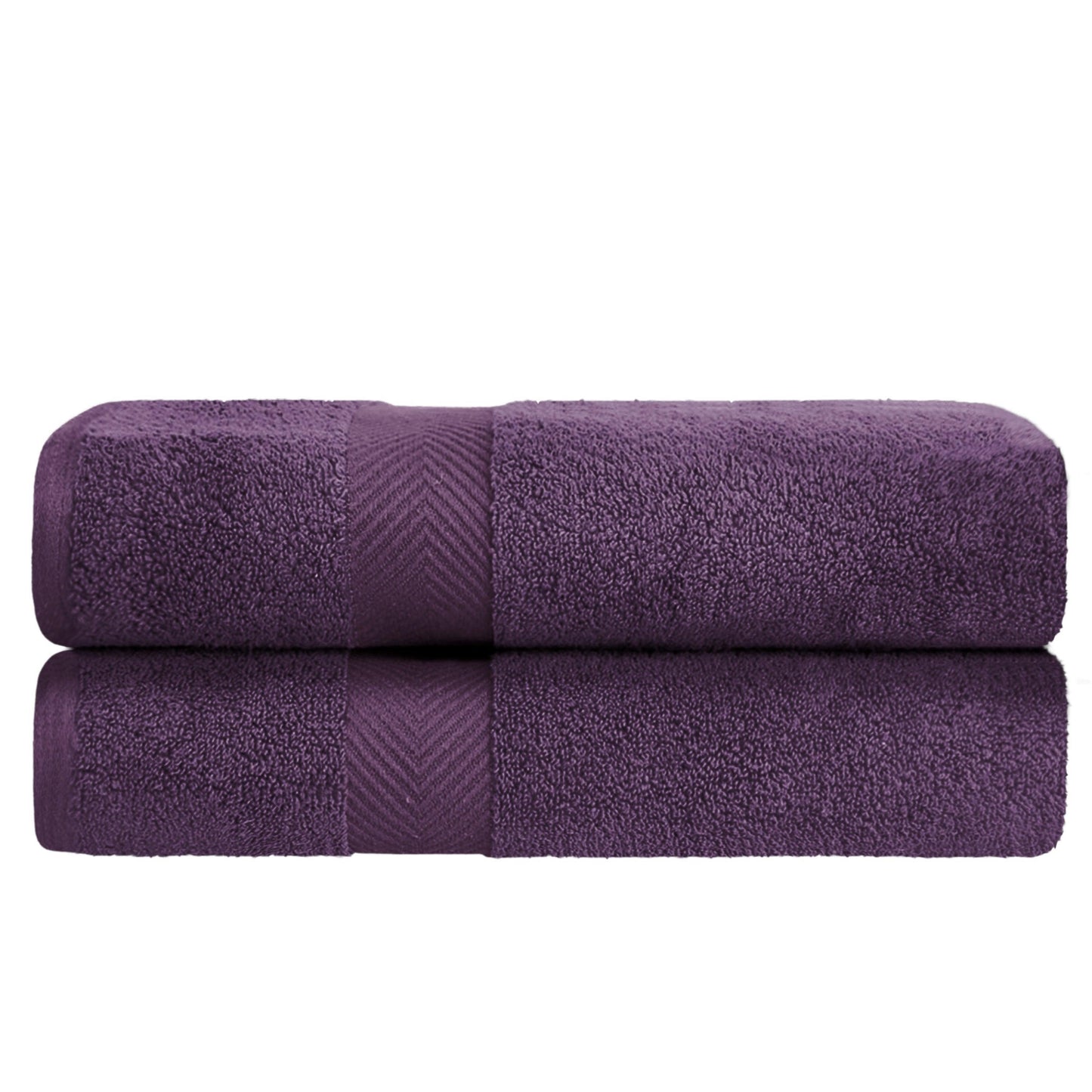 Zero-Twist Smart-Dry Absorbent Combed Cotton 2-Piece Bath Towel Set FredCo