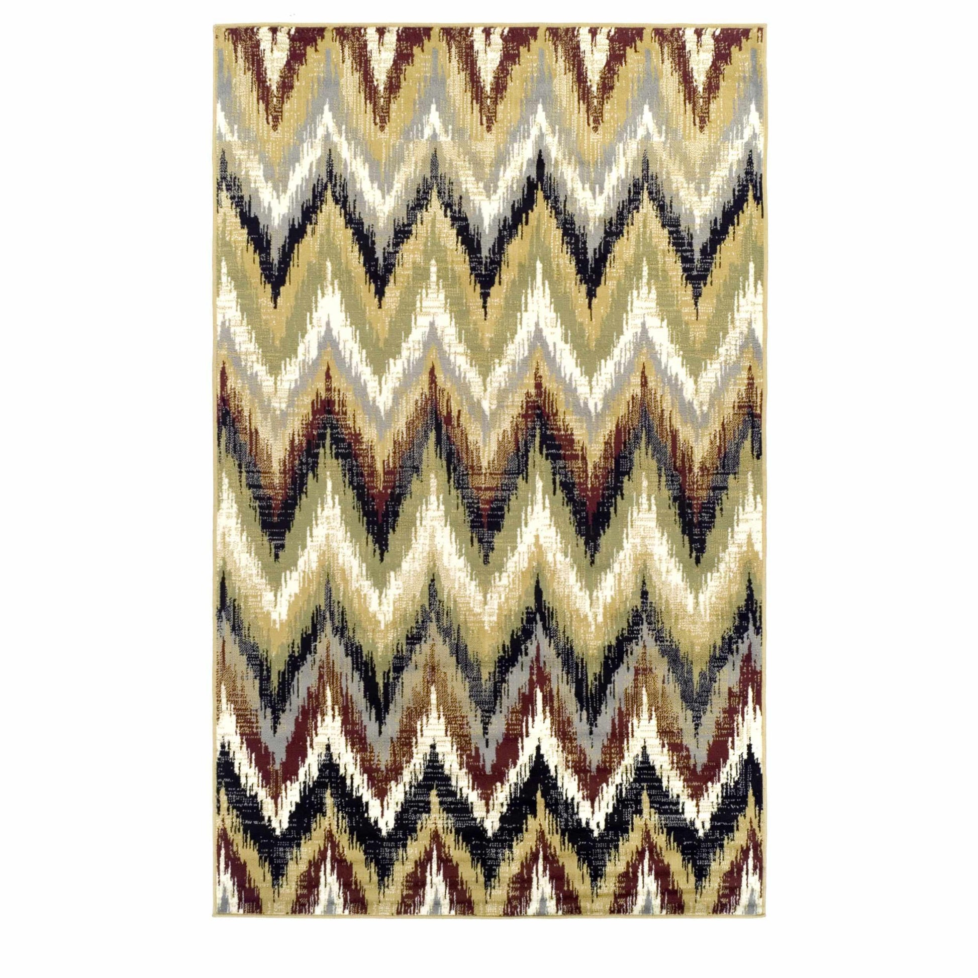 Zigzag Transitional Southwestern Ikat Rug FredCo