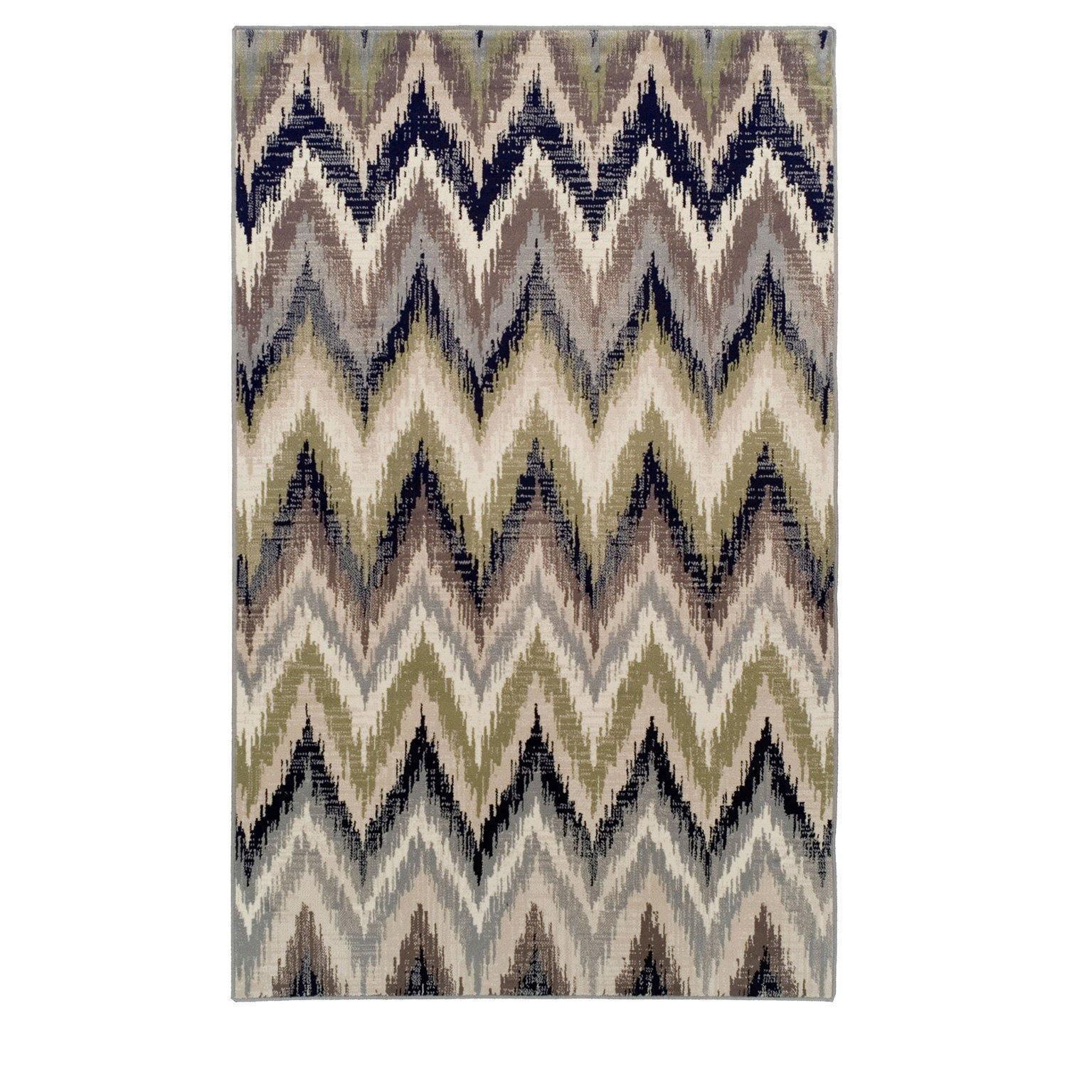 Zigzag Transitional Southwestern Ikat Rug FredCo