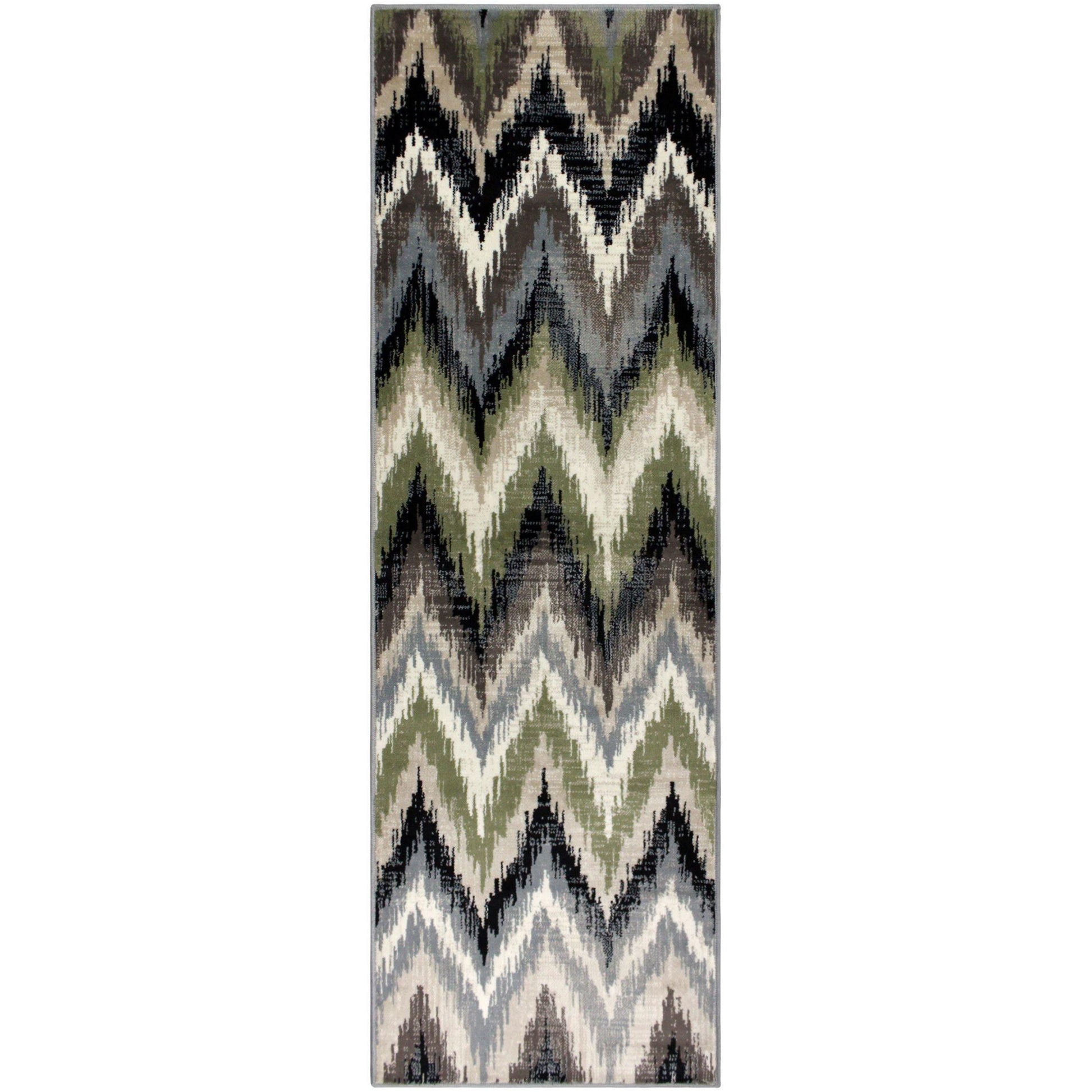 Zigzag Transitional Southwestern Ikat Rug FredCo