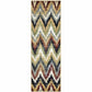 Zigzag Transitional Southwestern Ikat Rug FredCo