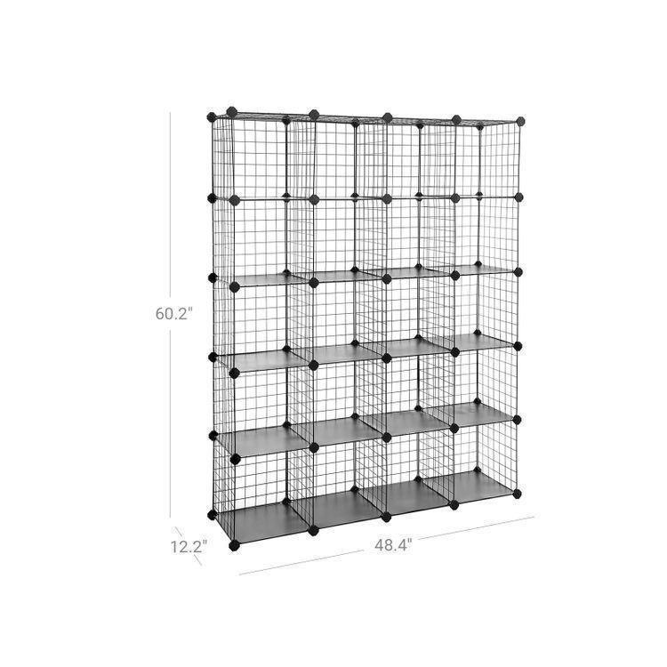 20 Cube Modular Rack, Black FredCo