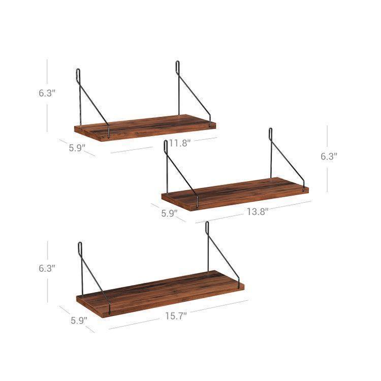 3 Floating Shelves Set FredCo