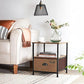 3-Tier Bedside Table with Drawer FredCo