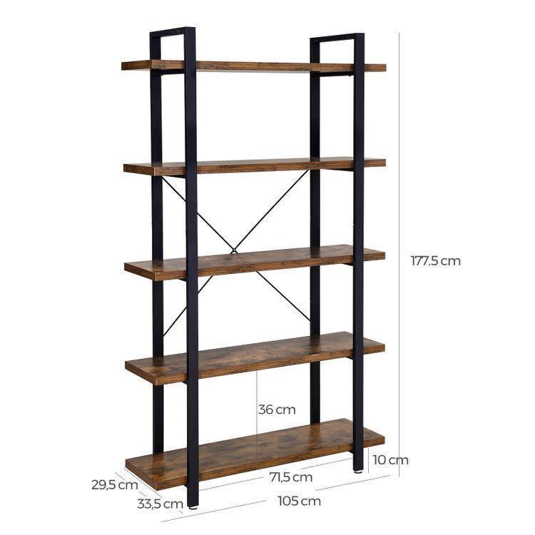 5-Layer Industrial Bookshelf FredCo