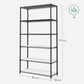 6-Tier Storage Shelves 69.7 Inches FredCo