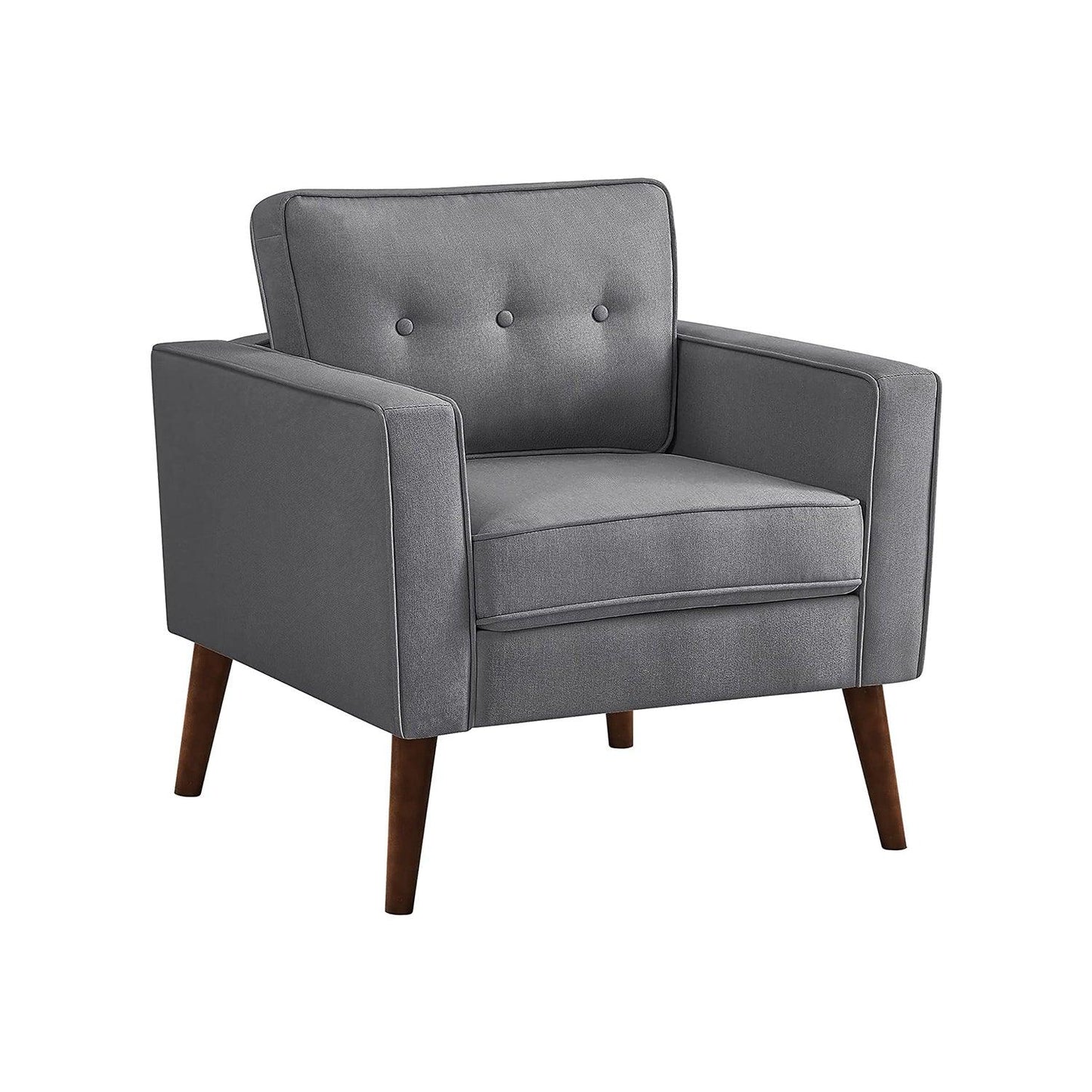 Accent Chairs with Arms Gray 18" FredCo