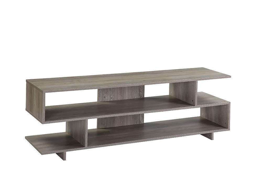 ACME Abhay TV Stand, Grey Oak Finish FredCo