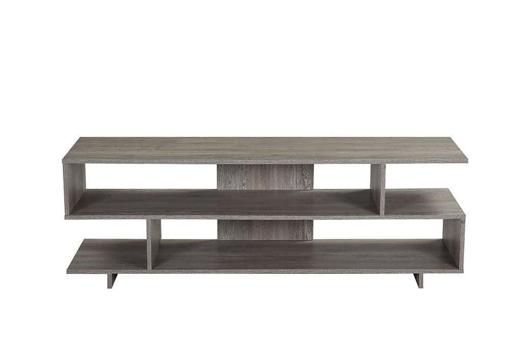 ACME Abhay TV Stand, Grey Oak Finish FredCo