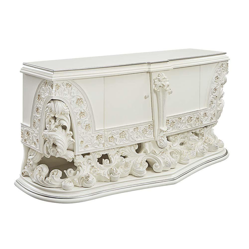 ACME Adara Dresser, Antique White Finish FredCo