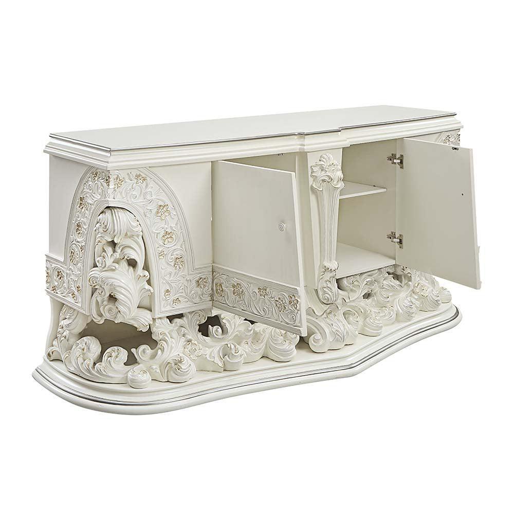 ACME Adara Dresser, Antique White Finish FredCo