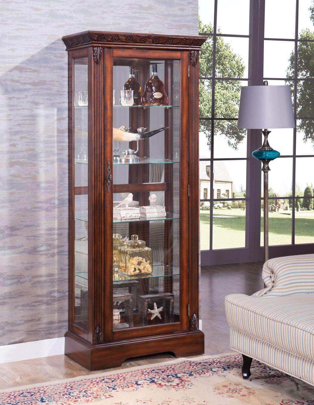 ACME Addy Curio Cabinet, Cherry FredCo