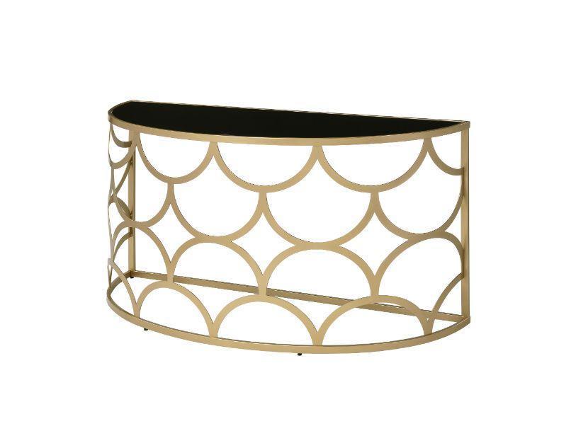 ACME Altus Console Table, Gold Finish FredCo