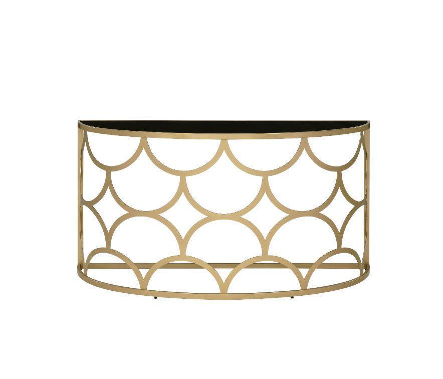 ACME Altus Console Table, Gold Finish FredCo