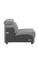 ACME Alwin Modular Armless Chair, Dark Gray Fabric FredCo