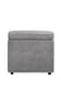 ACME Alwin Modular Armless Chair, Dark Gray Fabric FredCo