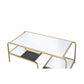 ACME Astrid Coffee Table, Gold & Mirror FredCo