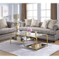 ACME Astrid Coffee Table, Gold & Mirror FredCo