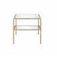 ACME Astrid End Table, Gold & Mirror FredCo