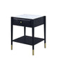 ACME Atalia End Table, Marble & Black FredCo