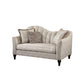 ACME Athalia Loveseat w/3 Pillows, Shimmering Pearl FredCo