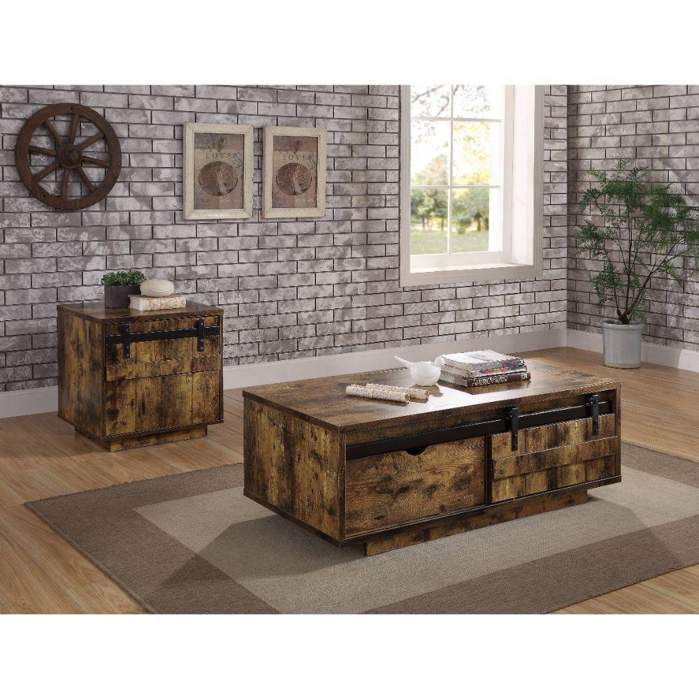 ACME Bellarosa Coffee Table, Rustic Oak FredCo