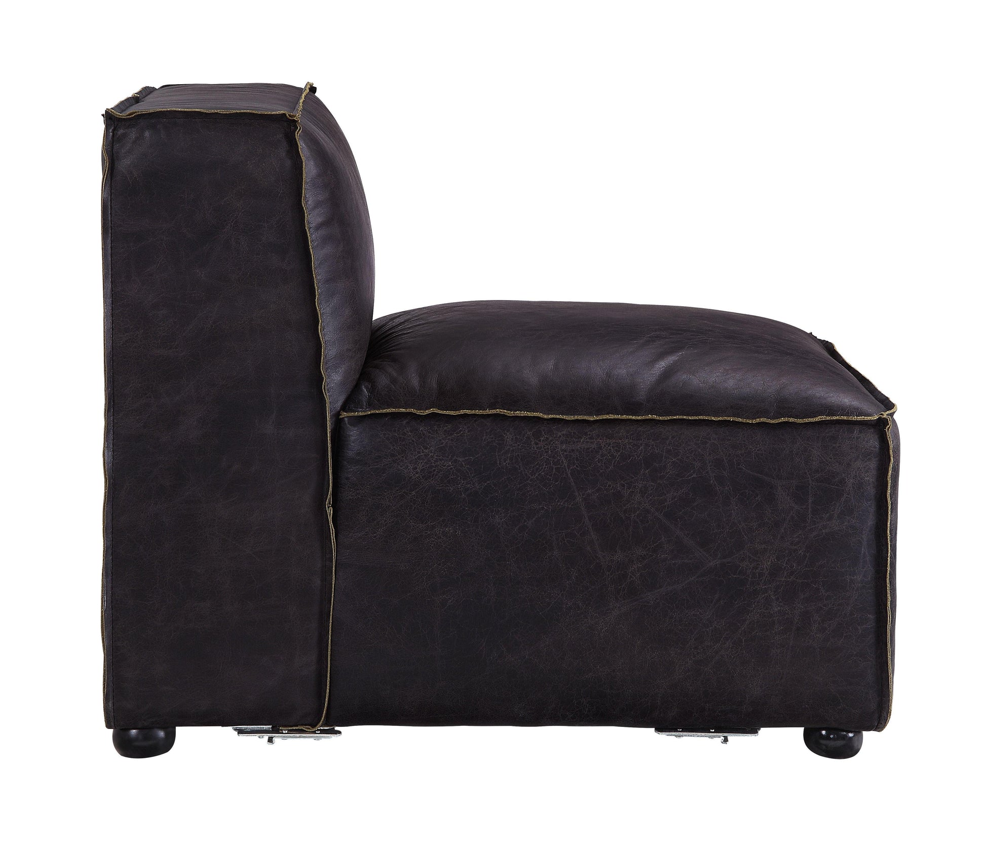 ACME Birdie Modular - Armless Chair, Antique Slate Top Grain Leather FredCo